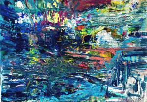 ヒロ・ヤタベの作品「Waterside City(水辺の街)」