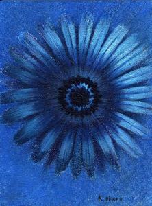 Keiko Okanoの作品「青い花」