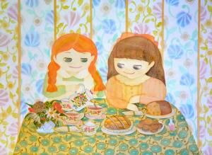 水田彩生の作品「お茶会」