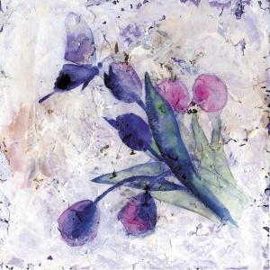 Keiko Okanoの作品「蝶とチューリップ」