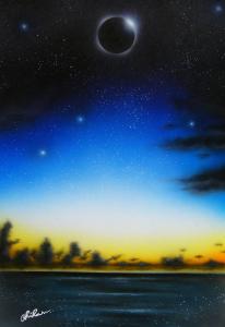 坂本 千春の作品「皆既月食の夜」