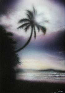 坂本 千春の作品「南国の夕景」