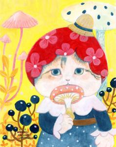 wokasinaiwoの作品「秋といえばきのこ」