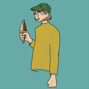 ハルキの作品「ソフトクリームの男の子」
