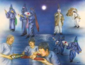 坂本 千春の作品「与論十五夜踊りの夜」