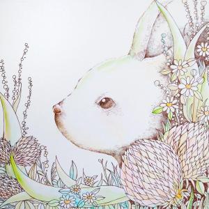 みかづきあやこの作品「上をむいて歩こう〜ウサギ」