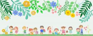 ぴょこりょん(陽葵ちま)の作品「お花と子どもたち」