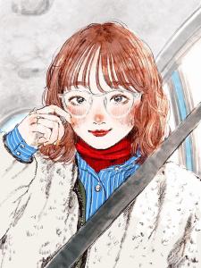 ひよ子の作品「助手席」
