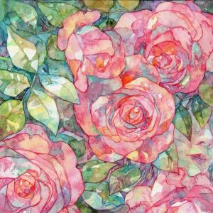 オカユウリの作品「バラの花」