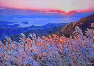 福島康廣の作品「夕芒(ゆうすすき)」