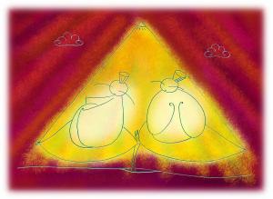 江口真代(みのり)の作品「きらのん星通信 「双葉の上に腰掛けて」」