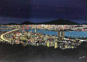 品原 克幸の作品「洞海湾夜景」