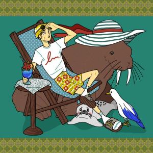 ハルキの作品「暑い、、。」