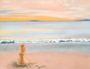 April Rubyの作品「犬のいる風景 〜きみの見た海〜」