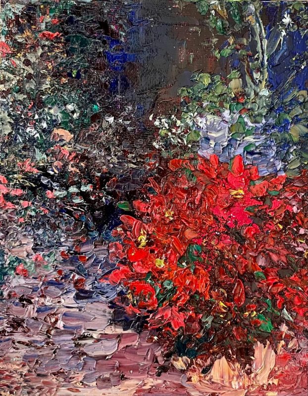おおばさくらの作品「ポインセチアのある風景」